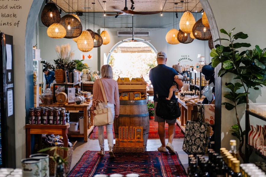 Shopping at the Farm Grocer with Dad